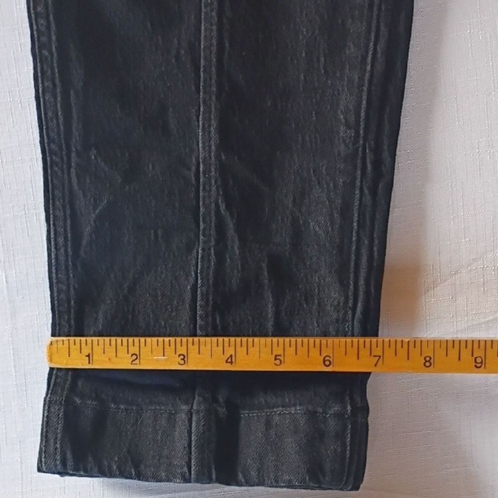 Madewell The Perfect Vintage HibRise Black Ankle Jeans Size 31 - Picture 9 of 12